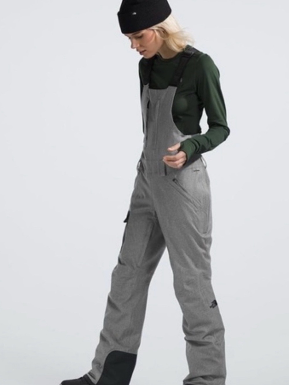The North Face Freedom Bib Women’s Small Long TNF Medium Grey Heather NWT